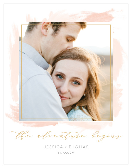 Watercolor Strokes Save-the-Date Cards are an unforgettable way to give your guests the advance notice they need. 