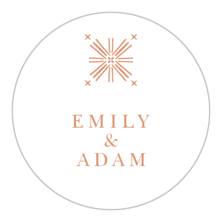 Pattern Play Wedding Stickers