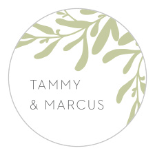 The Fern Flock Wedding Stickers are a fun, funky touch to your envelopes or wedding stationery.