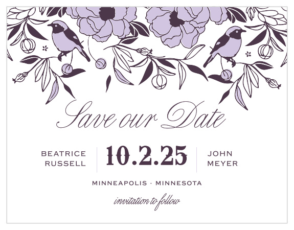 Our MaeMae's Midge Save the Date Magnets are a perfectly gorgeous way to announce the special day.