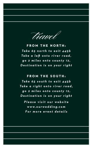 Guide your guests to the heart of the festivities with our Elegant Union Direction Cards.