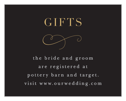 Our Moody Florals Registry Cards pair seamlessly with the rest of your moody florals wedding suite.
