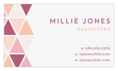 Watch your client list fall into place with the Color Mosaic Business cards.