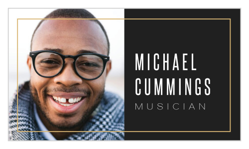 Represent your expertise and skillset with the professional look of our Minimal Photo Frame Business Cards.