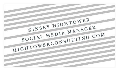 Showcase the perspective that sets you apart on our Slanted Stripes Business Cards.