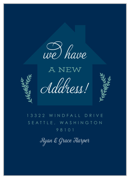 Our New Roots Moving Announcements are perfect for informing your family and friends of your new address.