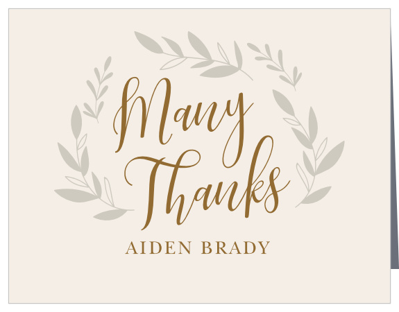 Express gratitude towards your family and friends for their support on your big day with the modern look of our Fall Sprigs Retirement Thank You Cards.