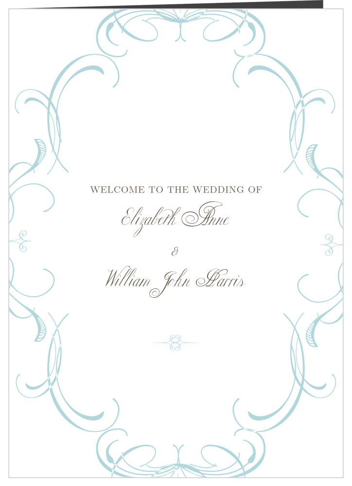 Flourish Charm Wedding Programs