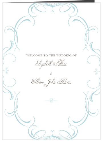 Flourish Charm Wedding Programs