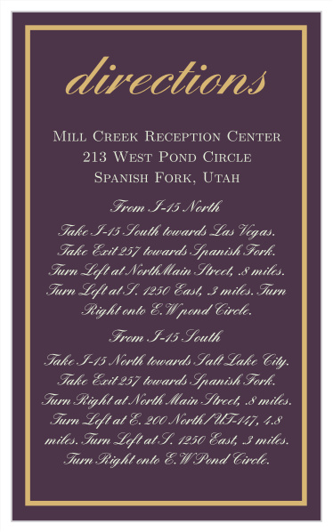 A perfect match for The Golden Rings Wedding invitation.