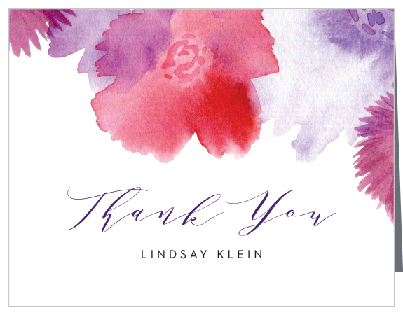 Thank your friends and family for celebrating with our Tropical Splash Bridal Shower Thank You Cards.