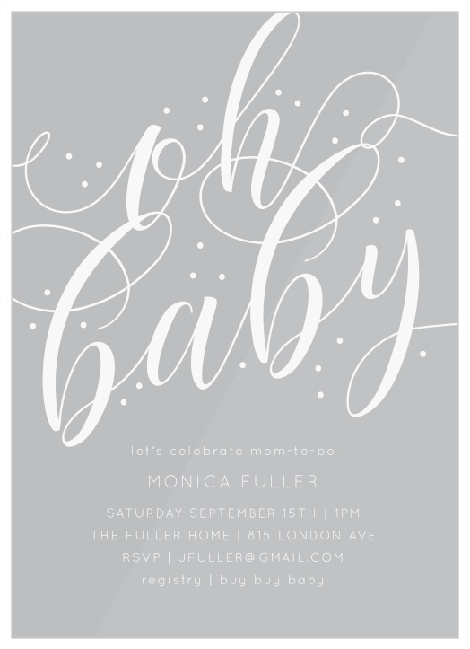 Light up the sky with the shining design of our Sparkler Shower Baby Shower Invitations.