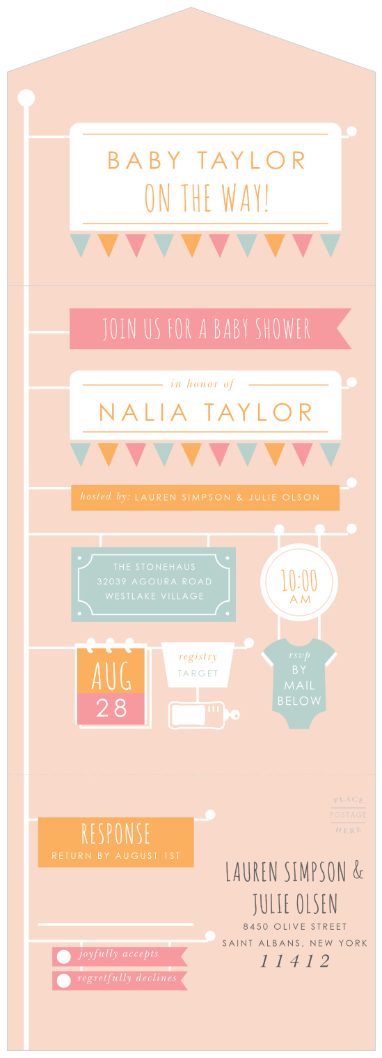 Celebrate the next chapter in your life story with our Storybook Shower Seal & Send Baby Shower Invitations.