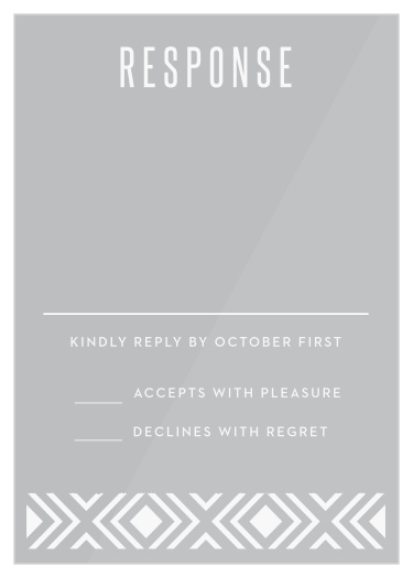 Lush Coast Clear Response Cards help you successfully tally every guest and their individualized needs.