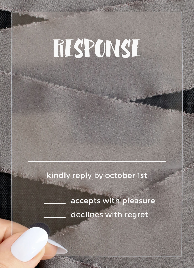 Vivid Type Clear Response Cards
