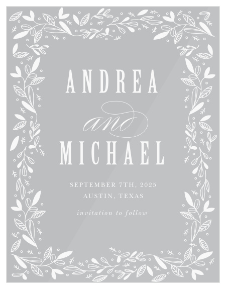Give your guests the information they need in the breathtaking style of our Fall Forest Clear Save-the-Date Cards.
