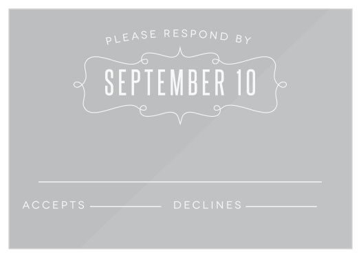 The Perfect Skies Clear Response Cards is part of the Love vs Design collection by Basic Invite.