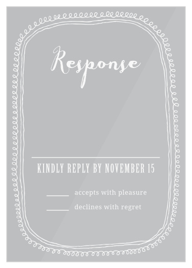 Make your guests delighted to deliver their response to you with the Anchors Aweigh Clear Response Cards.