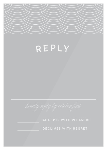 Gather the information you need from your guests with our beautifully illustrated San Francisco Skyline Clear Response Cards.