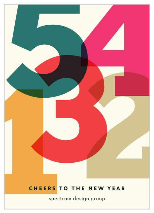 Send out your seasonal message to your employees and clients with the colorful design of our Countdown Cheers Corporate Holiday Cards. 