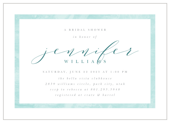 Our Soft Frame Shower Invitations are the perfect way to gather your friends and family close for your pre-wedding fun!