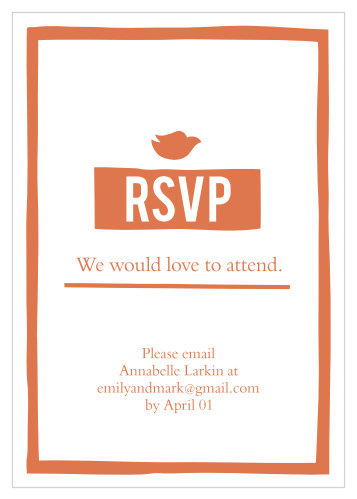 Collect your guests attendance with these fully customizable modern and trendy RSVP cards. 