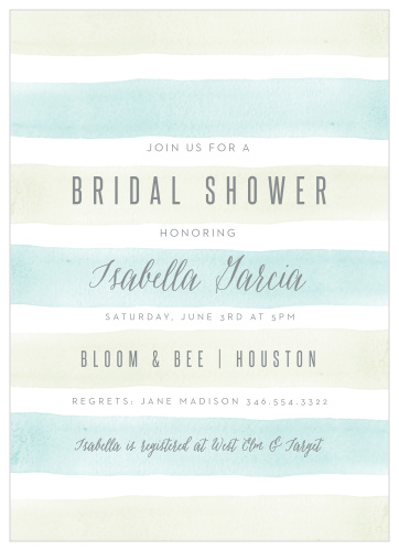 Our Sorbet Stripes Bridal Shower Invitations are the perfect way to surround yourself with your friends and family for your pre-wedding fun!