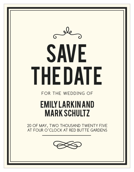 The Romantic Photo Blocks Save the Date magnet has a modern, yet classy design that is fully customizable.