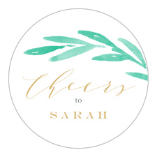 Add a touch of class to your event preparations with our Leafy Laurels Bridal Shower Stickers.