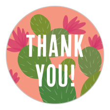 Add a personalized touch to your bridal shower invites with our Prickly Cactus Bridal Shower Stickers.