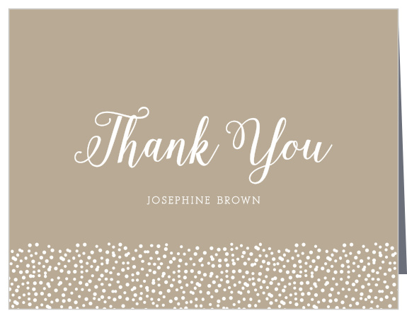 Our Confetti Border Bridal Shower Thank You Cards are perfect for sharing your deep gratitude.
