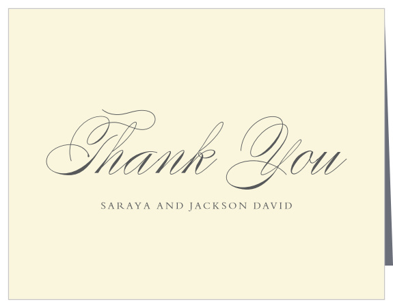 Pour the love and appreciation onto paper with our Brushstroke Ampersand Bridal Shower Thank You Cards.