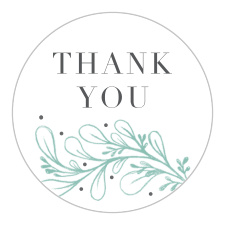 The chic look of our Fairytale Foliage Bridal Shower Stickers is the perfect memento of the pre-wedding fun to gift your close friends and family.