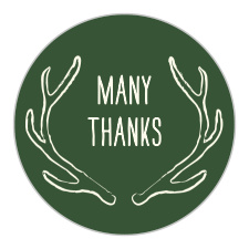 Our Wooden Antlers Bridal Shower Stickers are a lovely memento of your pre-wedding fun to gift your close friends and family.