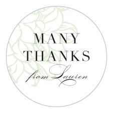 Set the stage for an enchanting shower with our Bouquet Watermark Bridal Shower Stickers.