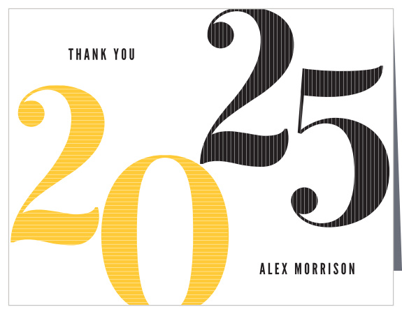 Thank your friends and family in style with our Modern Bold Date Thank You Card.