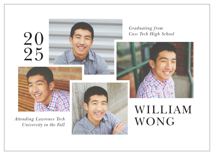 Share your amazing life accomplishment with our Proud Panels Graduation Announcements!