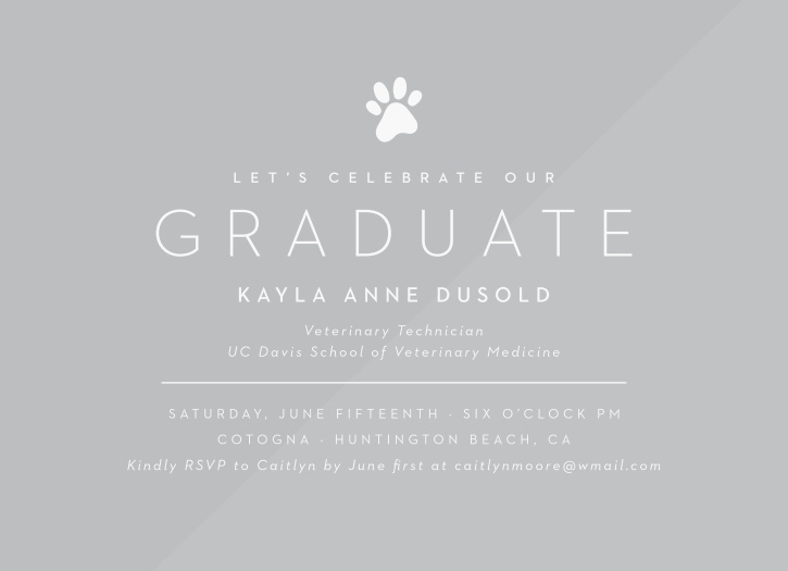 Our Animal Print Clear Graduation Invitations are the perfect way to surround yourself with your friends and family for your graduation celebrations!