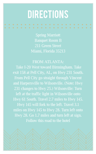 A perfect match for our Falling Arrows Wedding invitation.