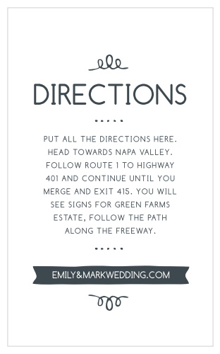 A perfect match for the Surrounding Swirls Wedding Invitation.