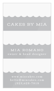 Our Cake Layers Clear Business Cards are a simple, creative design to best represent you in your field!