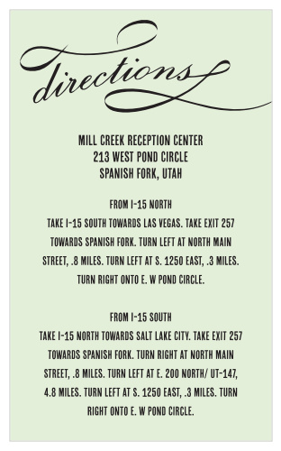 A perfect match for our Flourish Names Wedding invitation.