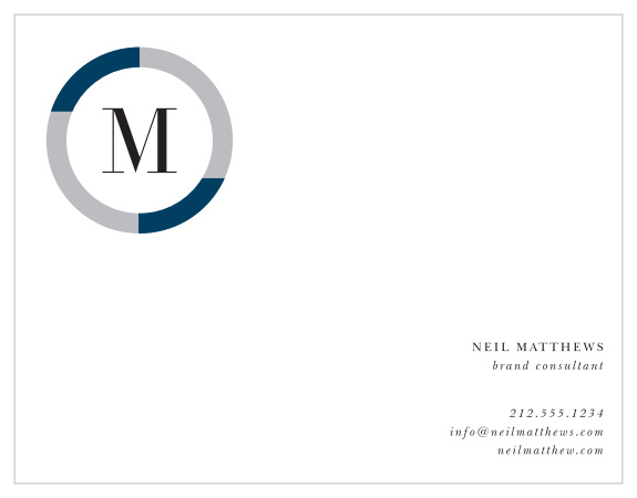 Let your paper represent you as a confident professional with our Offset Initial Business Stationery!