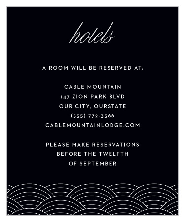 Suggest your favorite nearby hotels to your out-of-town guests with our El Paso Skyline Accommodation Cards.