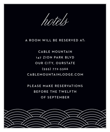 Suggest your favorite nearby hotels to your out-of-town guests with our Louisville Skyline Accommodation Cards.