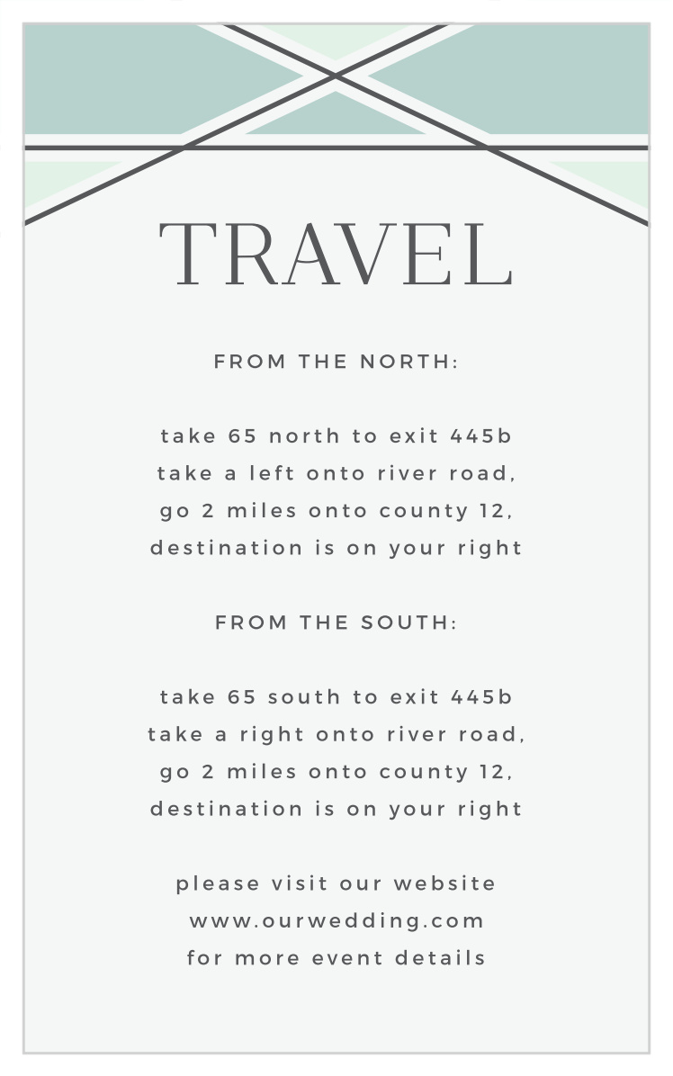 Simple Lines Direction Cards