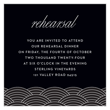 Bring together your closest friends and family with the Cincinnati Skyline Rehearsal Cards.