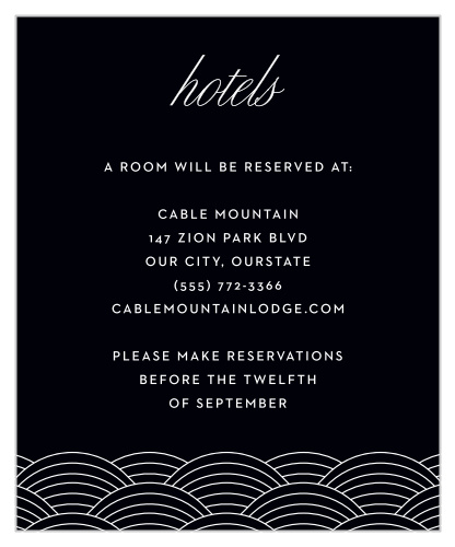 Suggest your favorite nearby hotels to your out-of-town guests with our Tucson Skyline Accommodation Cards.