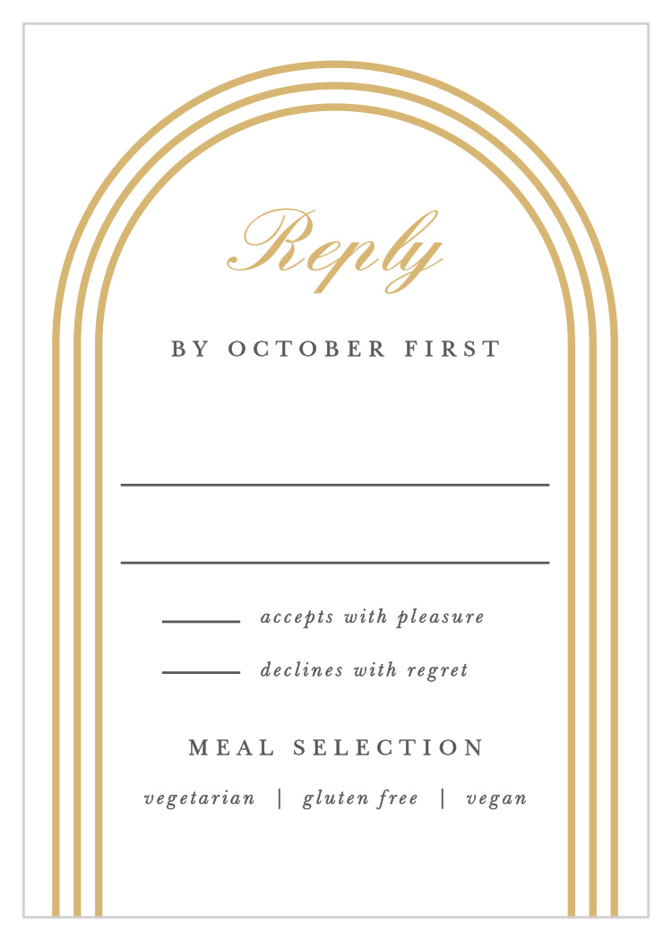 Simple Elegant Response Cards