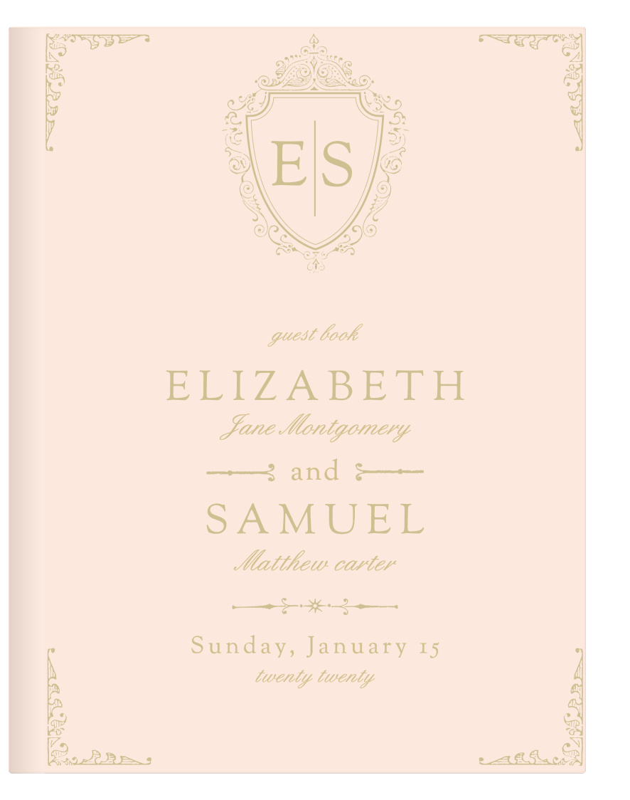 Our Scroll Monogram Guest Book is the perfect way to remember who came to celebrate your special day with you!